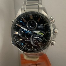 CASIO EDIFICE Mens Analogue Bluetooth Solar Power Bracelet Watch EQB-501XDB-1AJF