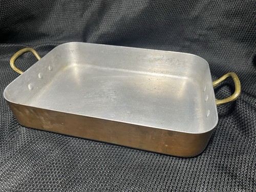 Vintage old rectangular copper - rectangular,