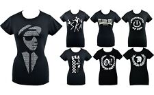 Womens SKA T-Shirt Two Tone Rocksteady Oi Walt Jabsco Mod Reggae R & B Brighton