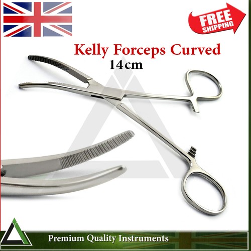 Hemostat locking clamp curved - locking,