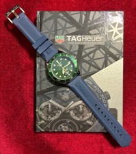 TAG Heuer 22mm Formula 1 F1 Blue Rubber Watch Strap.