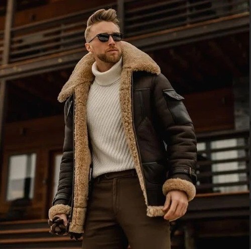 Mens raf bomber shearling - raf,