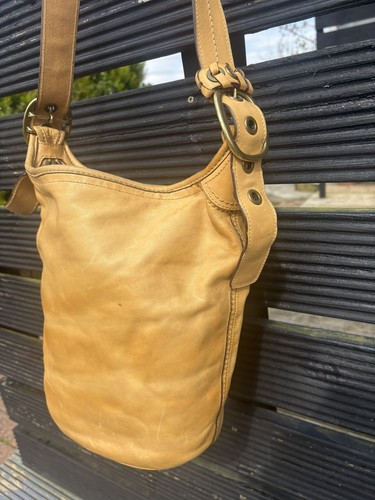 Vintage coach leather - leather, bucket