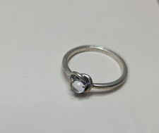 Pandora April Birthstone Ring Size 58 Eternity Circle ALE 925 Silver Genuine