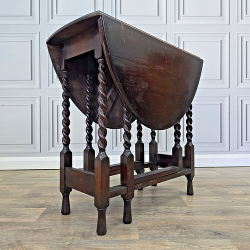Antique oak dining - table,