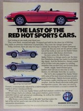 1986 Alfa Romeo Spider Veloce vintage print Ad