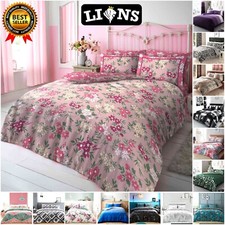 Printed Duvet Cover Double King Size Bed Reversible Quilt Covers Bedding Sets