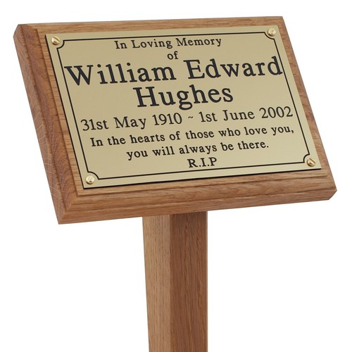 Wooden grave marker - 18",