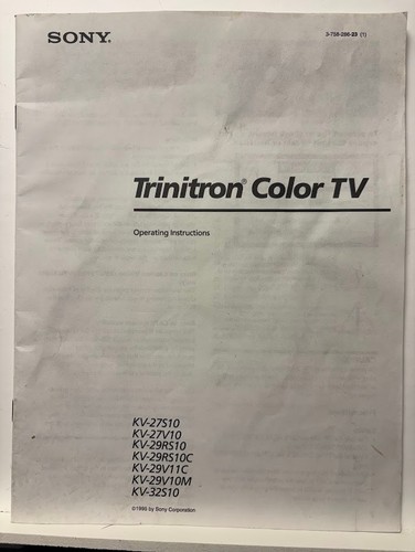 Sony trinitron owner manual - owner,