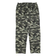 Mens Cotton Blend Regular Fit Camouflage Cargo Trousers W36 L32 Utility Zip