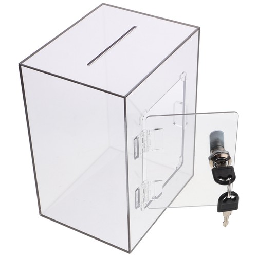 Lockable donation box money - ,