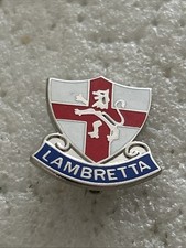 Red & Blue Lambretta Enamel