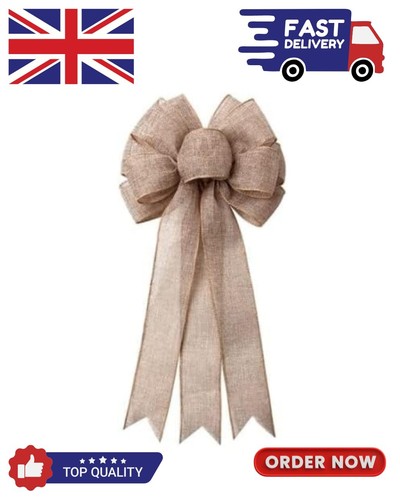 Leemasing burlap bow - burlap,