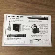 GUNS155 MAGAZINE ADVERT 6X9 GALLYON GIFTS: “ZEPHYR” GAME CARRIER