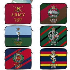 Personalised Military Tablet Sleeve Cap Badge Neoprene Travel Case Official TR