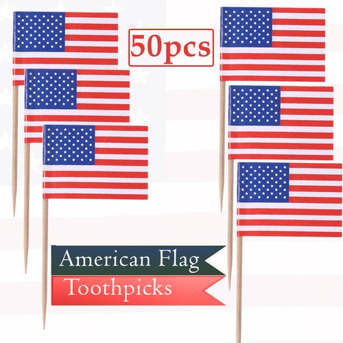 American flag picks toothpicks - flag,