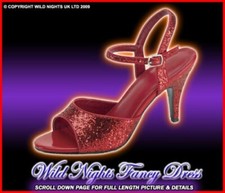 Ladies Red Glitter Dorothy