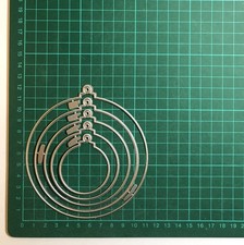 Large 5pcs Christmas Baubles Die Set - Largest Die Measures 11.9 X 10.8cm