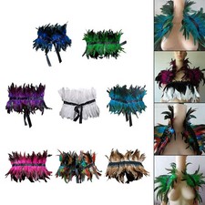 Faux Feather Shrug Shawl Plume