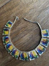 Stunning Cleopatra-Style Faux Gold Necklace 32 cms Long