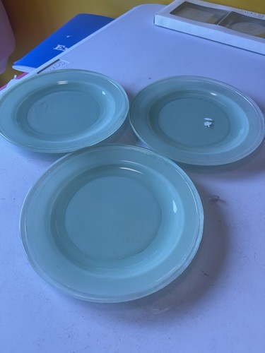 Vintage pyrex side plates jade - plates,