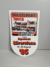VINTAGE BRITISH TRUCK GRAND PRIX 1985 DECAL STICKER  (5/HALF BY 3/HALF INCH)