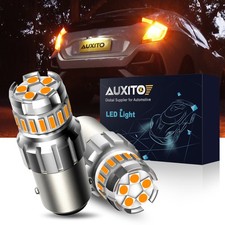 2x  AUXITO 1157 2057 Amber LED