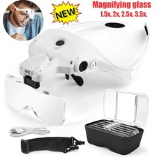 Magnifying Glass Headset 2 LED