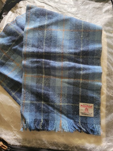 Harris tweed blue tartan - blue,