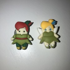 Peter Pan Tinkerbelle Theme PVC Charms Accessories Charm for Crocs Shoes! 2pcs