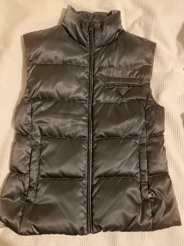 Grey vintage prada gilet - gilet,