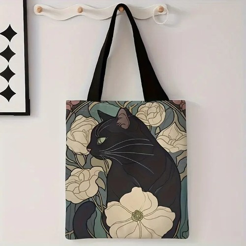 Cute cat themed tote bag - cute, ideal