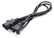US 3 Prong 2 Pin Main Power Cord Adapter Cable PC Desktop Laptop Universal