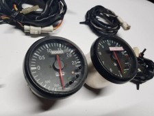 Retro JDM HKS Boost and Exhaust Temp Gauge x 2 + fittings GTR S15 S13 RX7 EVO