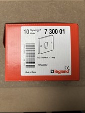 1 Gang 2 Way White Legrand Synergy Rocker Switch - 7300 01