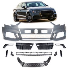 AUDI A3 S3 8V SEDAN 2016-2019 FRONT BUMPER KIT  S-LINE STYLE