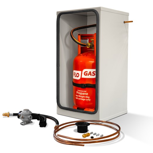 Grey gas locker - gas, kit