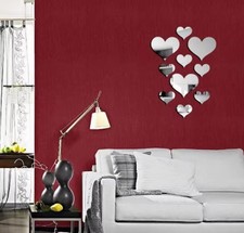 10 PCS Set 3D Acrylic Mirror