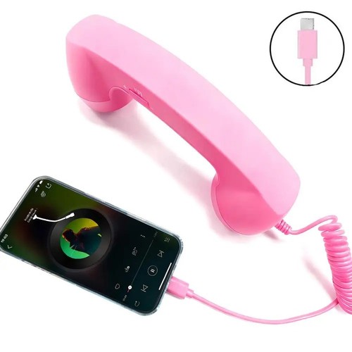 Retro telephone handset for - telephone,