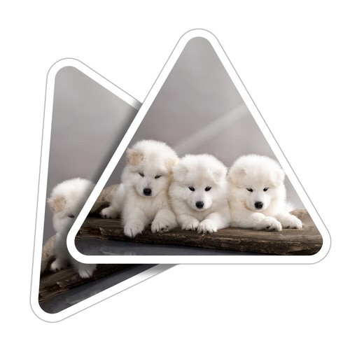 Triangle shape vinyl - 2x,