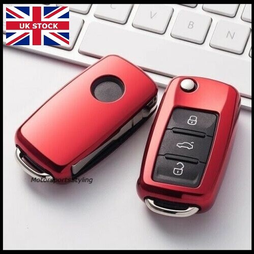 Red key cover for skoda - cover,