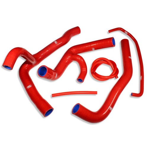 Red samco rad hoses fit - red,