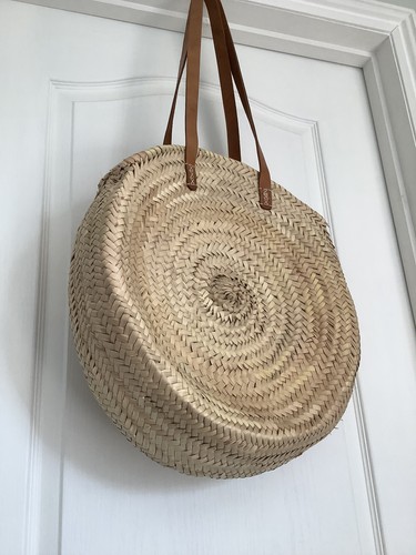 Handmade large straw beach - straw,