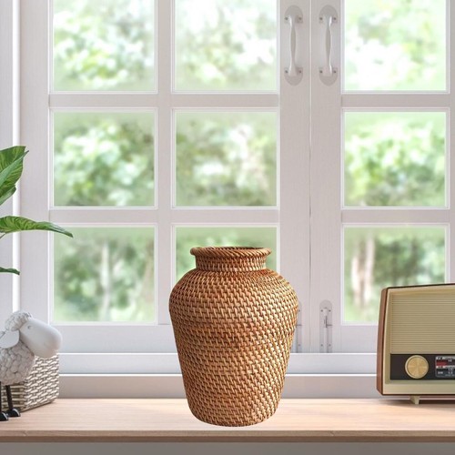 Rattan vase wicker vases plant - vase,