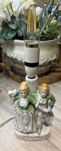 Vintage porcelain figural - vintage, lamp