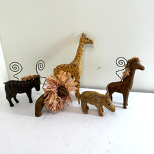 Hand Carved Wood Safari