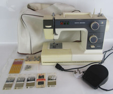 New Home Cream / Grey Sewing Machine With Some Accessories With Storage Bag