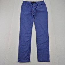 MUSTO Trousers 10R Blue Women's Cotton Blend Casual Pants Retro