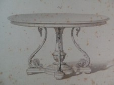 Rare 1853 Victorian LOO TABLE