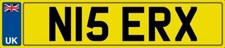 NICE INITIALS NUMBER PLATE N15